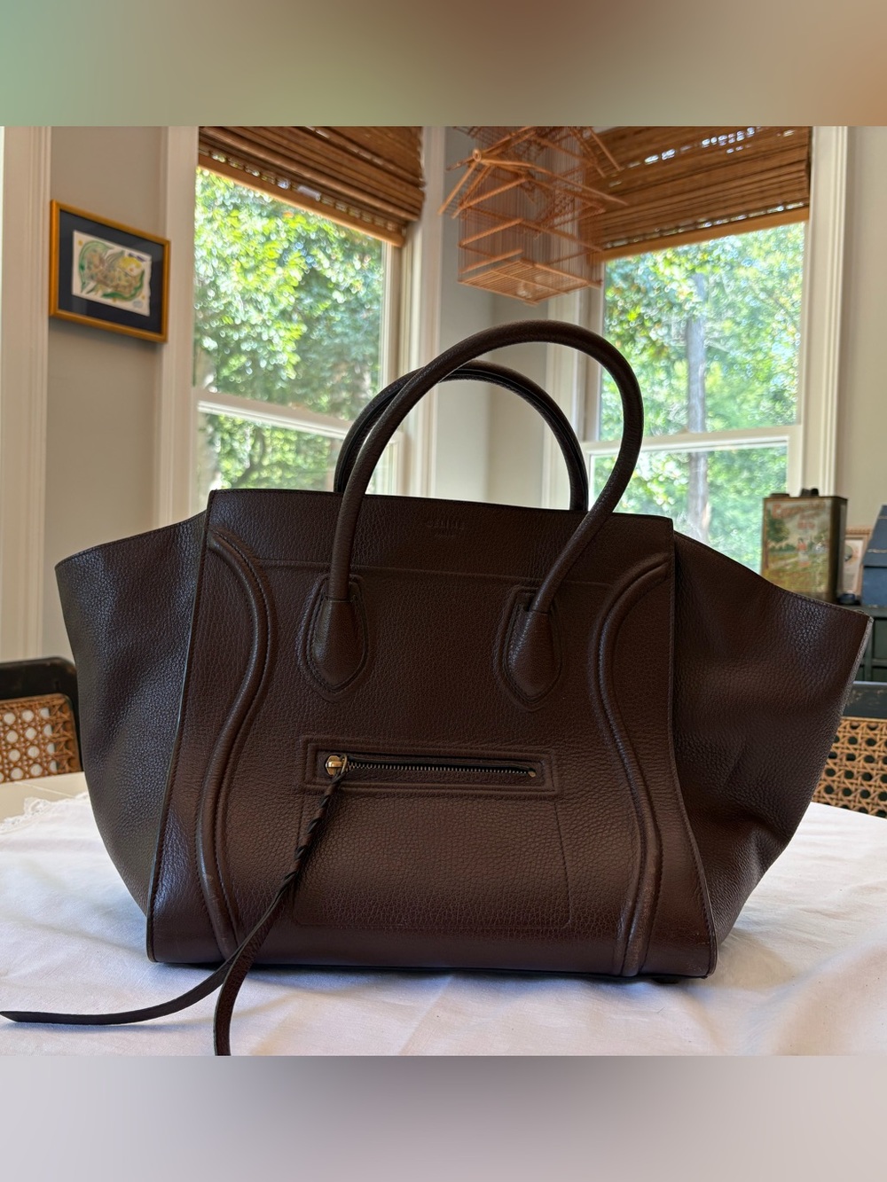Celine Leather Luggage Phantom Medium - Picture 2 of 16